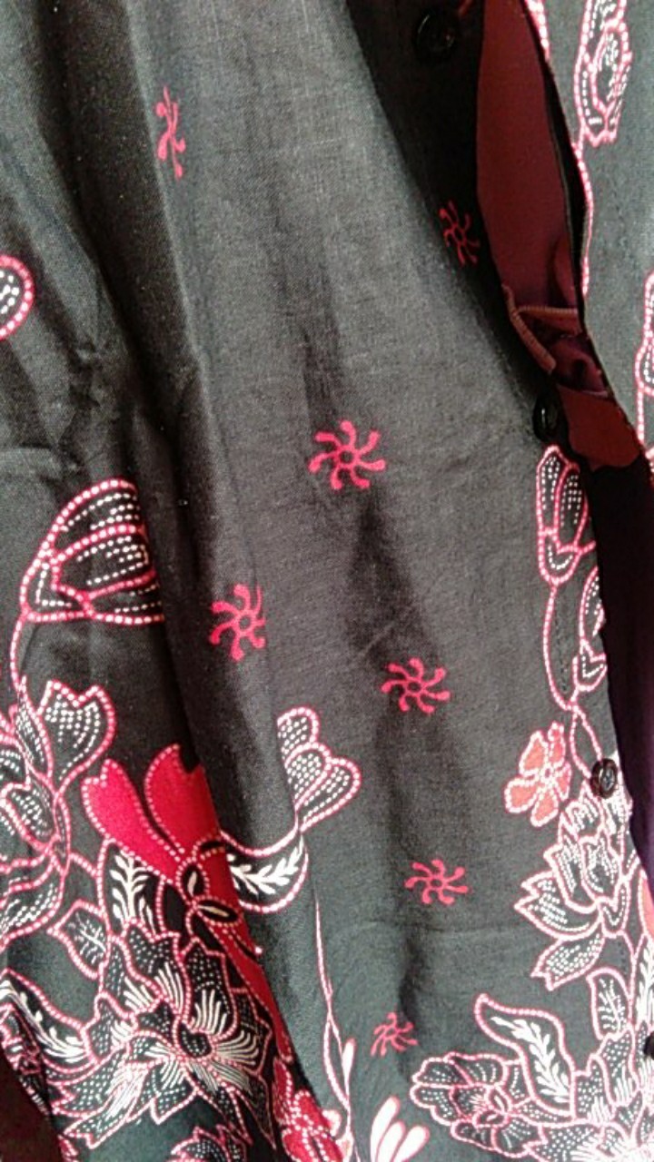 Batik Couple Keluarga Modern Sania Ruffle Ori Ndoro Jowi Dnt Motif  Banyu Mili Navy Termurah Shopee