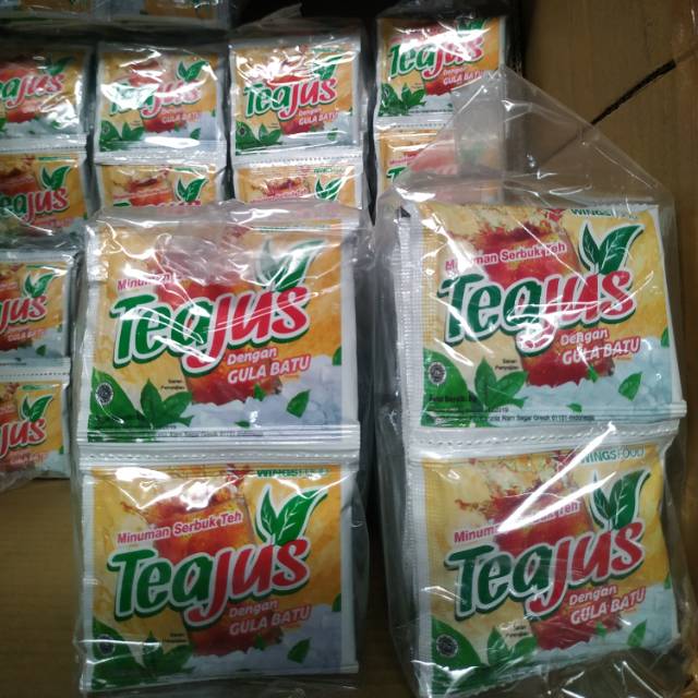 

Tea-Jus minuman teh instan gula batu / Apel / Lemon / Tea Jus rencengan isi 10sachet