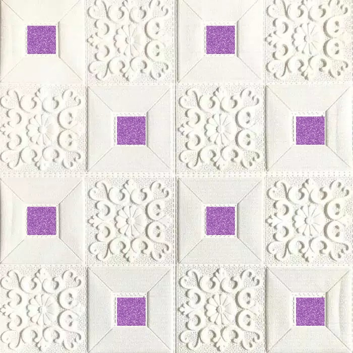 Wallpaper Foam 3D BTKF-003-UNGU MUDA