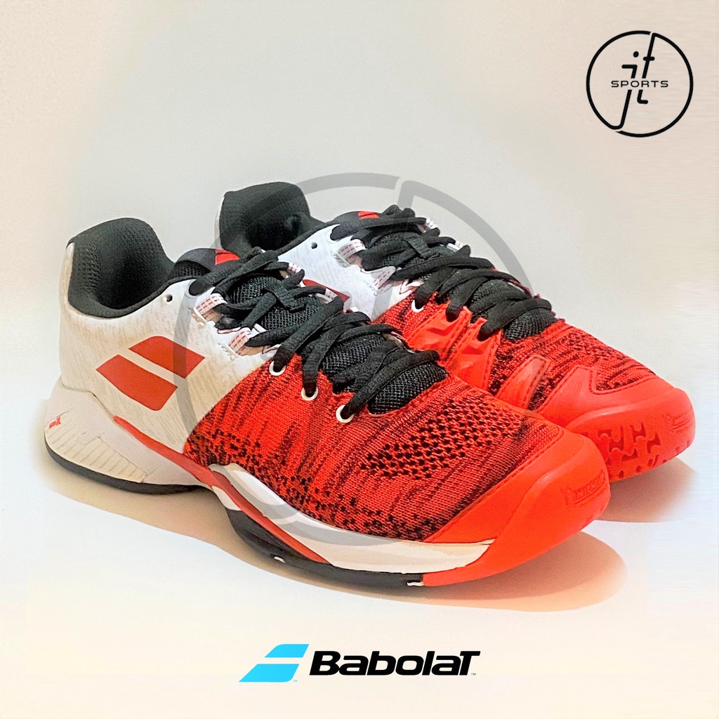 Sepatu Tenis Babolat Propulse Blast Cherry Red White Tennis Shoes Original