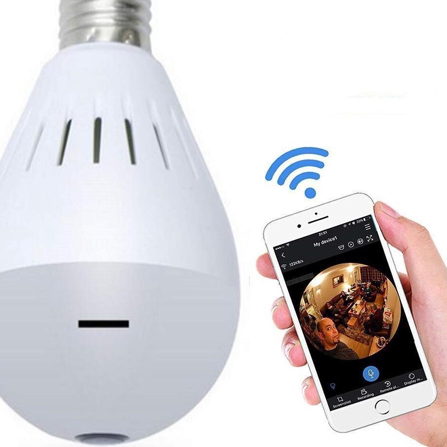 [KODE MJNYB] Kamera CCTV IP Camera V380 BOHLAM LAMPU 360 View Wifi Wireless / CCTV Bola Lam