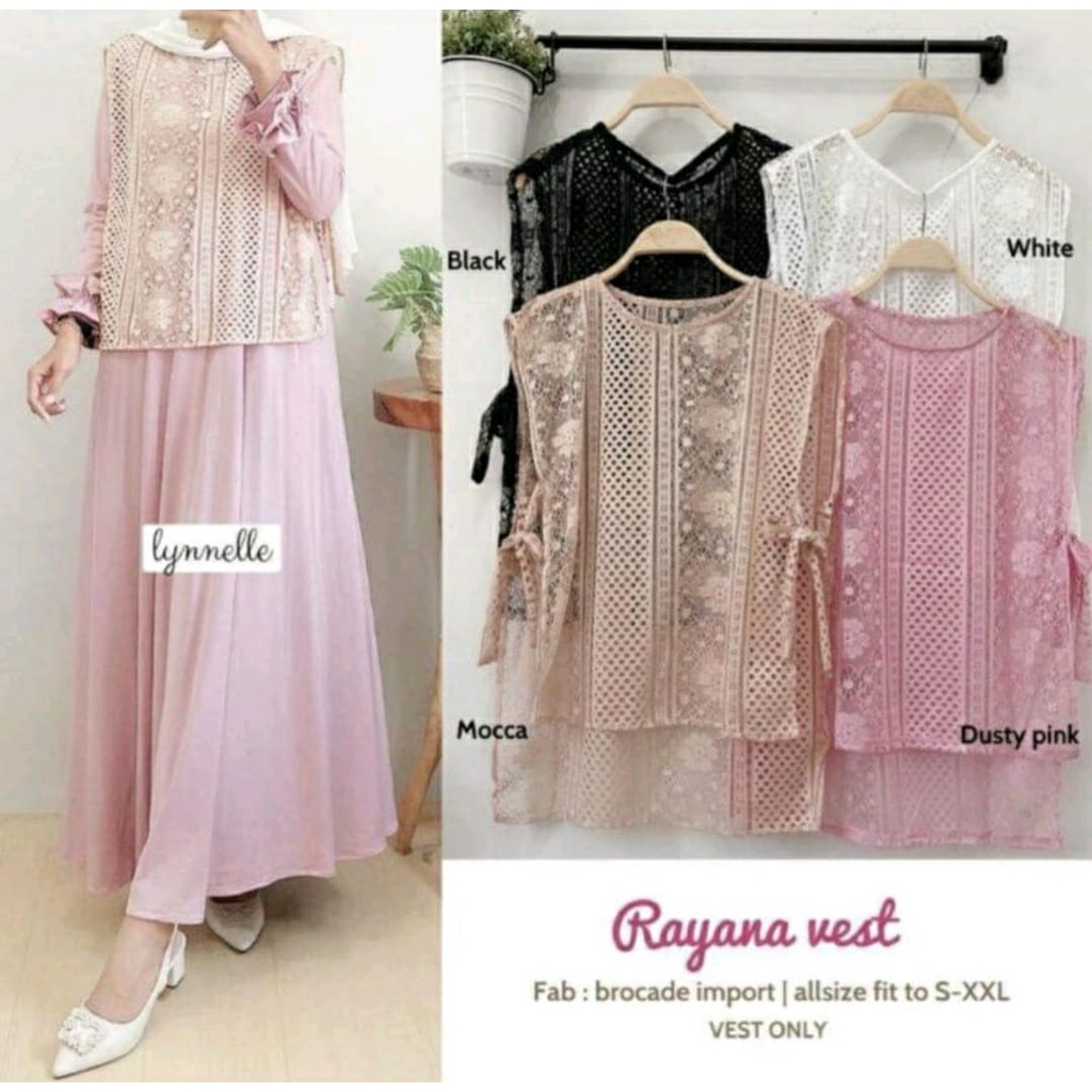 VEST BURKAT TALI PREMIUM/LACE BURKAT ROMPI WANITA/VEST BURKAT TERBARU BISA COD