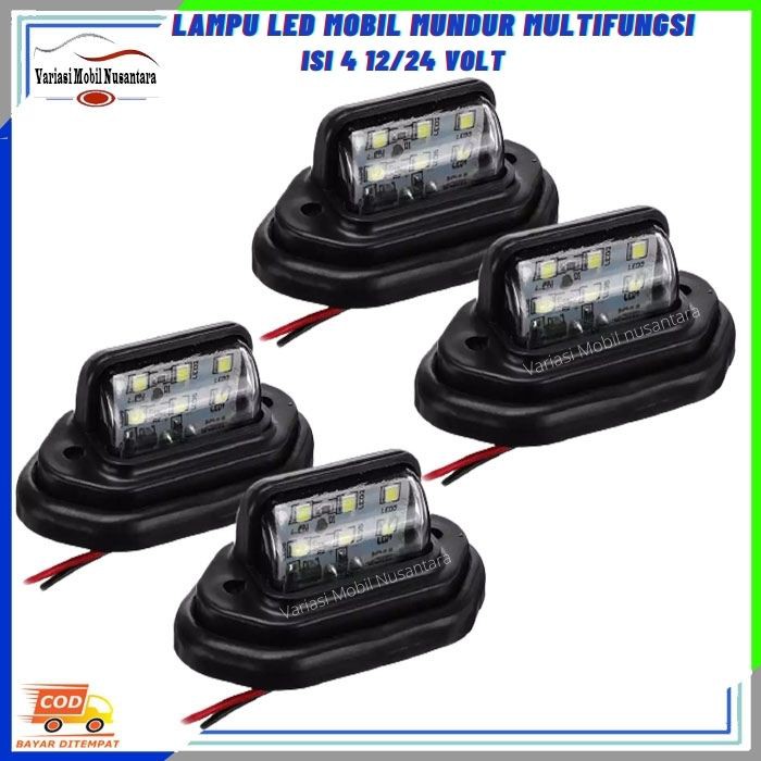 Lampu Led Mundur Sorot Belakang Variasi Mobil Truk Truck 12/24 Volt