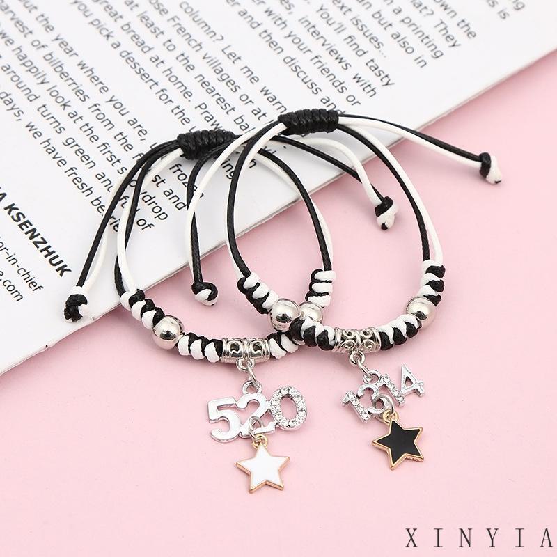 Xia.id Gelang Tangan / Kaki Wanita Desain Tulisan Best Friend Untuk Hadiah