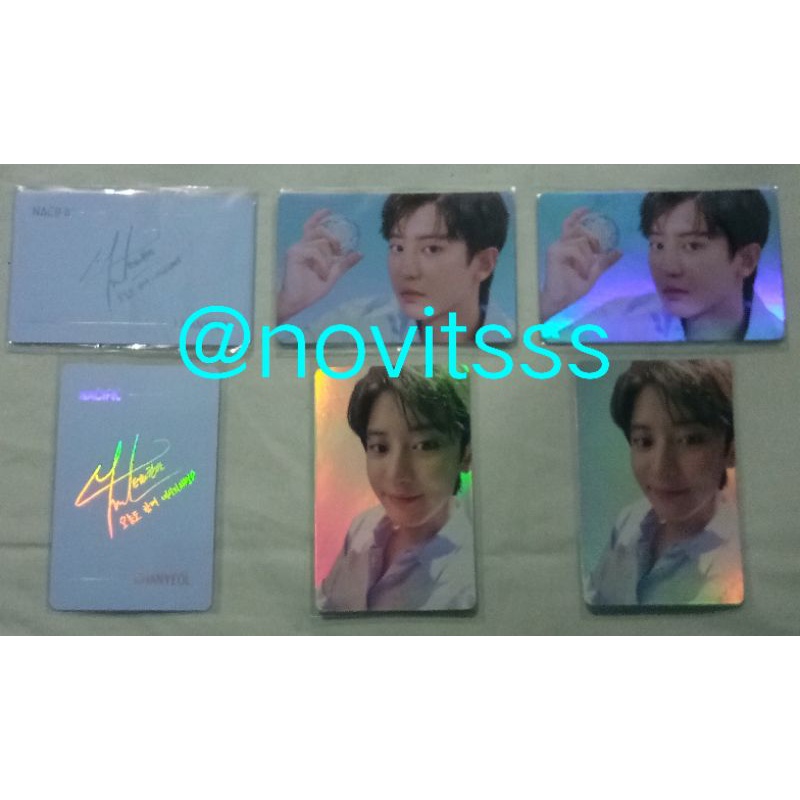 [1 SET] PHOTOCARD PC CHANYEOL X NACIFIC BLUE HOLO