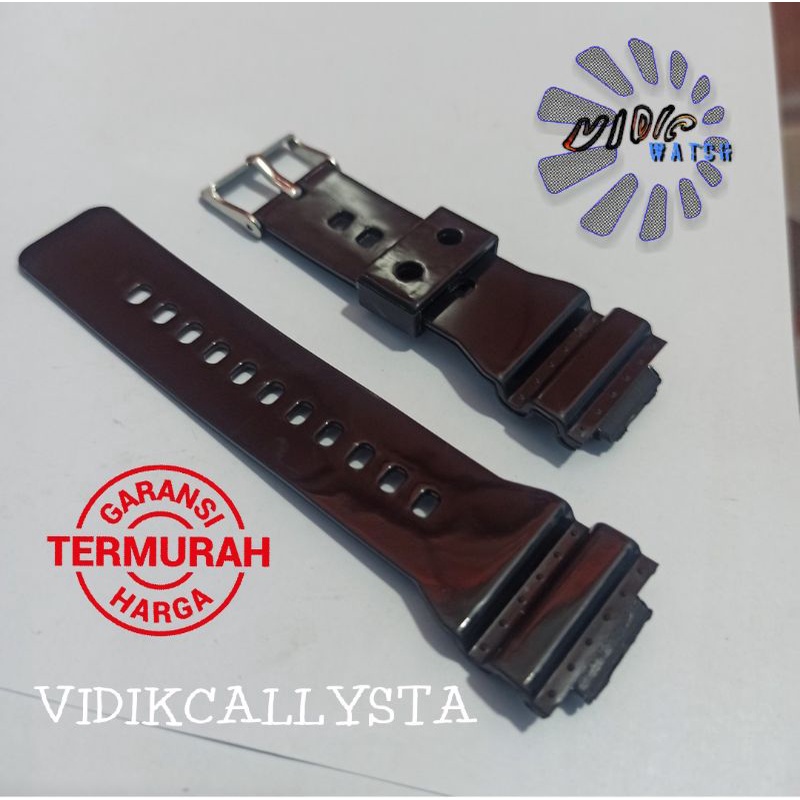 STRAP RUBBER CASIO BABY G BABY-G BGA HITAM GLOSSY