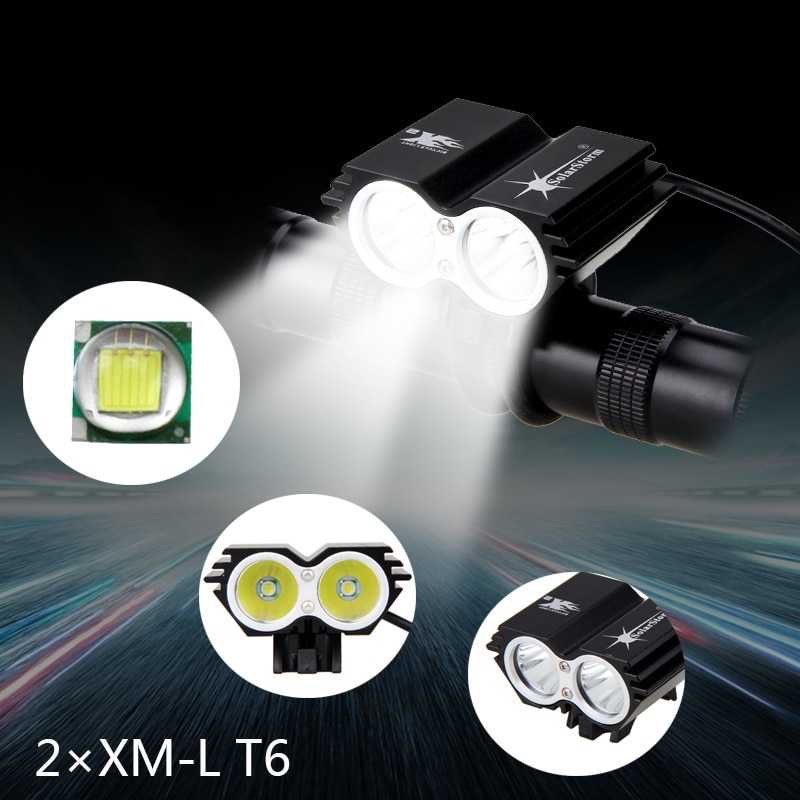 Taffled Lampu Sepeda OWL X2 led Cree xml-T6 7000 Lumen USB Power