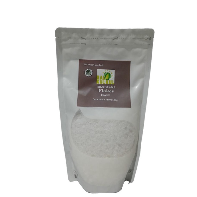 

^%^%^%^%] NATURAL BALI KULKUL FLAKES SEA SALT 500gr / GARAM LAUT KASAR
