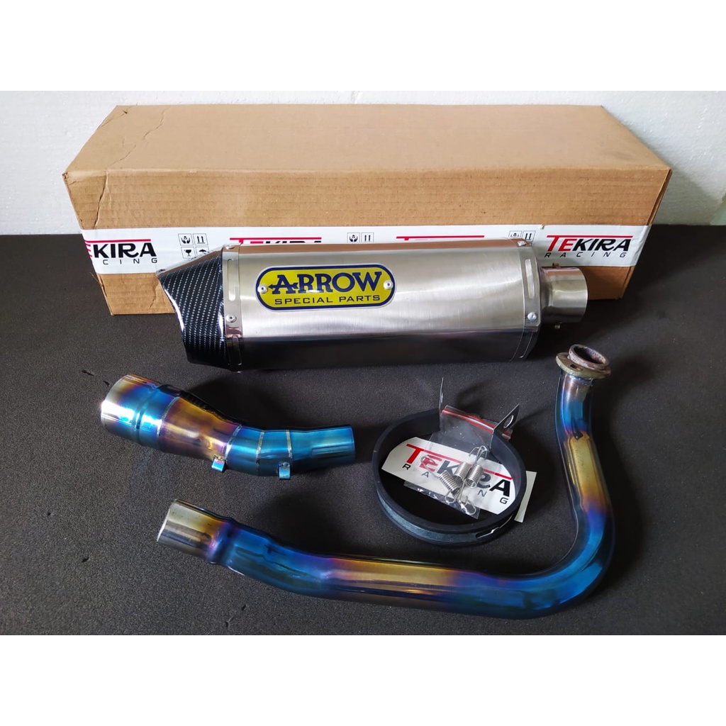 Knalpot Arrow Racing Over Gp RS Japan Mio Cw Soul Sporty M3 J Gt Z Xeon Spacy Beat Street Pop Esp Xr