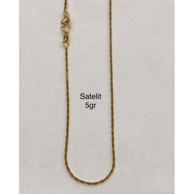 Kalung Choker kaku Tali Rantai wanita fancy cantik Perhiasan Emas asli