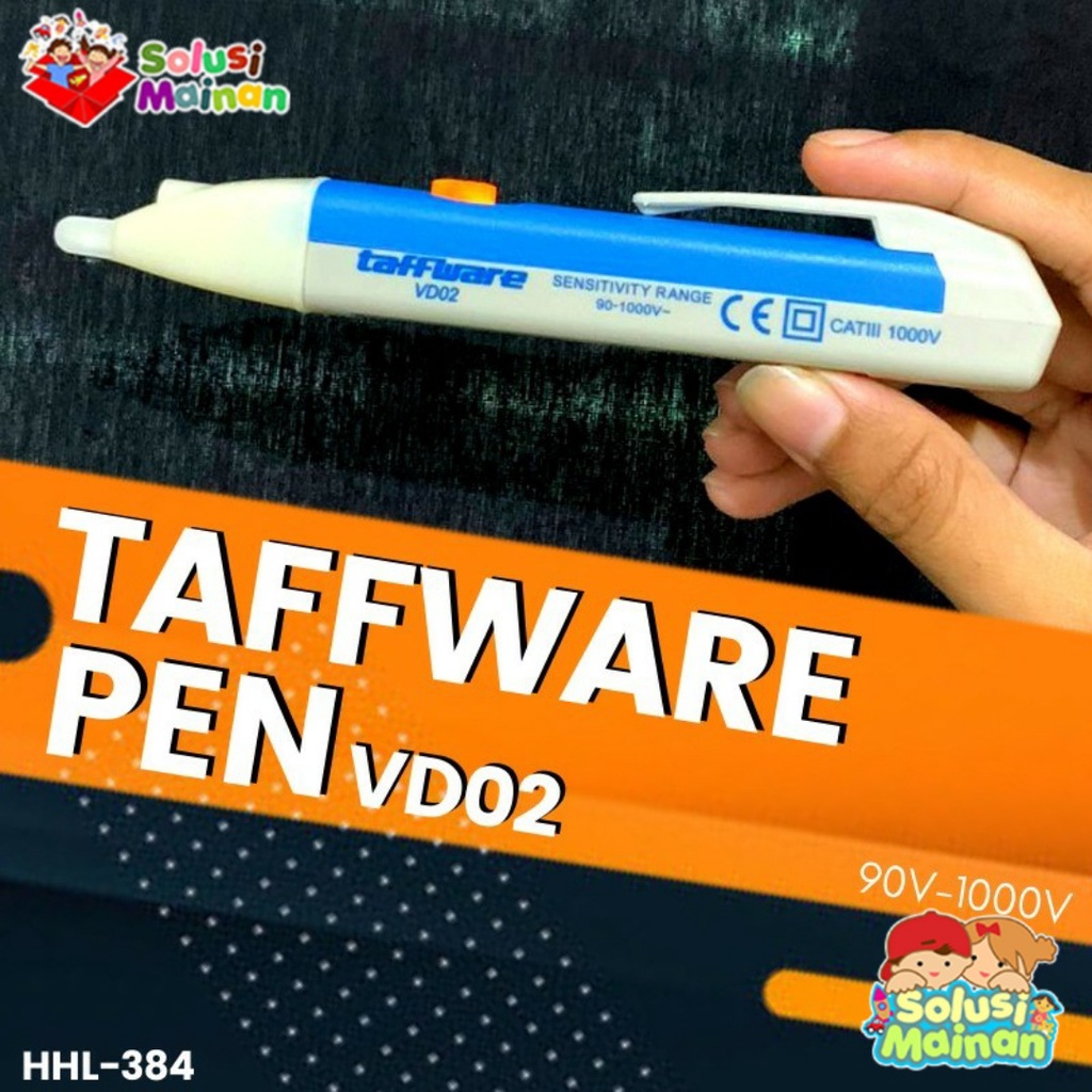 Taffware Pen VD02 Non-Contact Voltage Detector/Tespen Alat Listrik