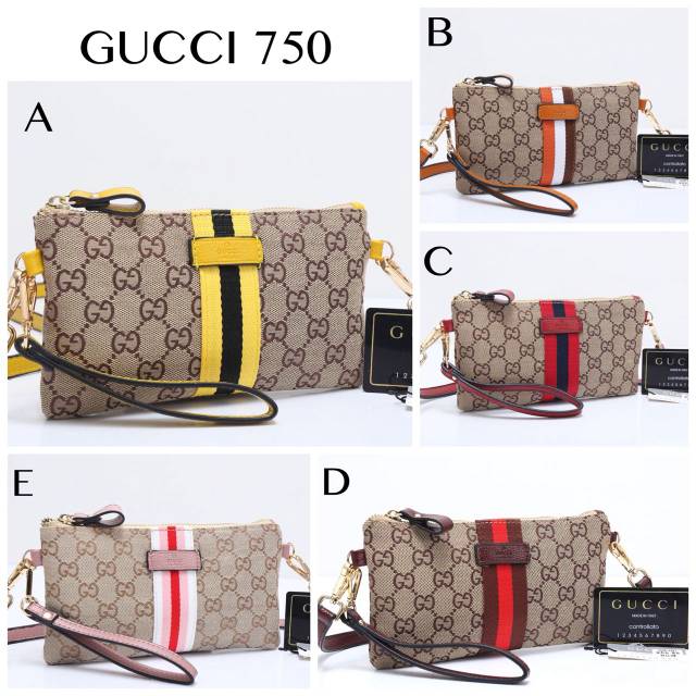 tas gucci wanita/tas selempang/gucci JA750/clutch/dompet wanita