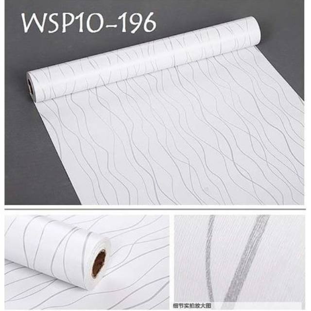 PROMO HEMAT PAKET WALLPAPER 4ROLL ( BUY 3 GET 1 FREE ) Walpaper Sticker Dinding Kamar Tidur Ruang Tamu Motif Salur 3D MODERN BEST SELLER !!!! BELI 3ROLL GRATIS 1 ROLL