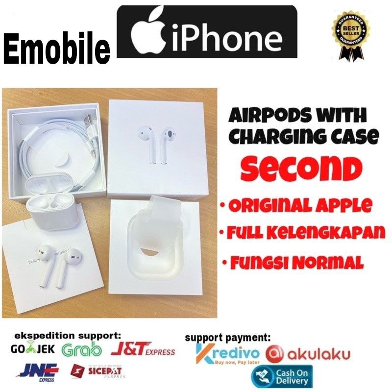 second Airpods with charging case original Apple