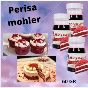 

PERISA RED VELVET MOHLER 60ML / Pasta Perisa & Pewarna Red Velvet 60Gr flavour paste red velvet