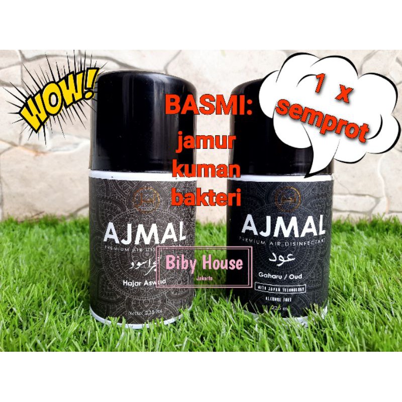 Ajmal pengharum ruangan disinfektan /premium disinfectant air HAJAR ASWAD 225 ml / 200 ml