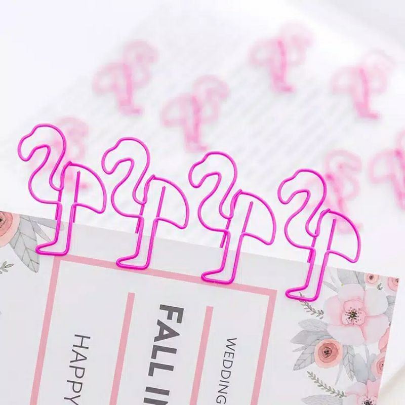 

BOOKMARK PEMBATAS BUKU BENTUK FLAMINGO CLIP PENJEPIT BUKU BEST SELLER TERMURAH