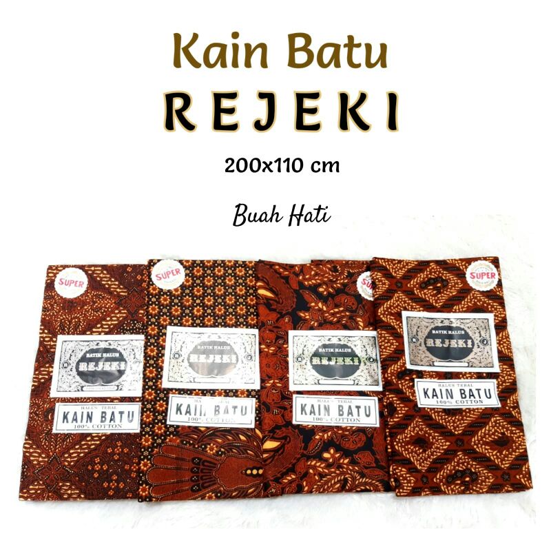 KAIN BATU TEBAL MEREK  REJEKI/ KAIN JARIK / SARUNG JARIK