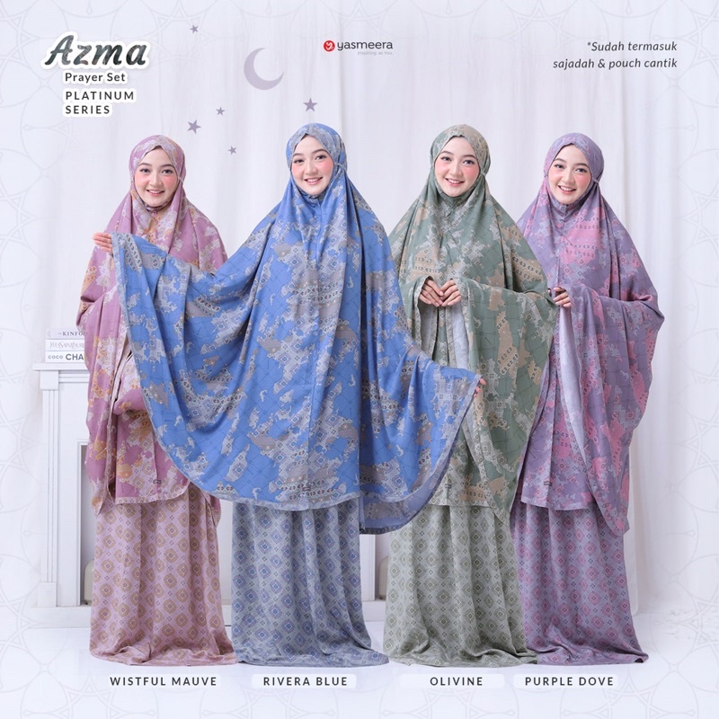 MUKENA COUPLE AZMA PLATINUM SERIES BY YASMEERA
