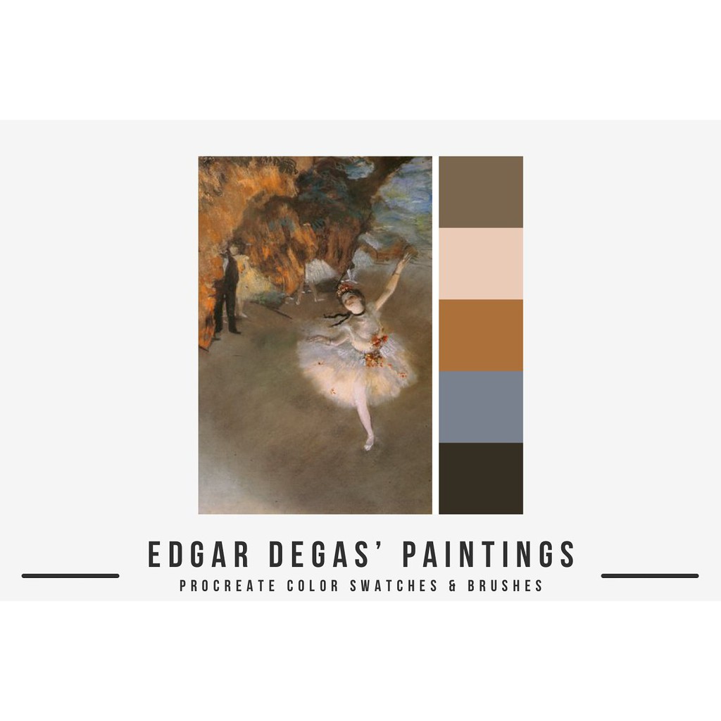 Procreate Brush - Edgar Degas Art