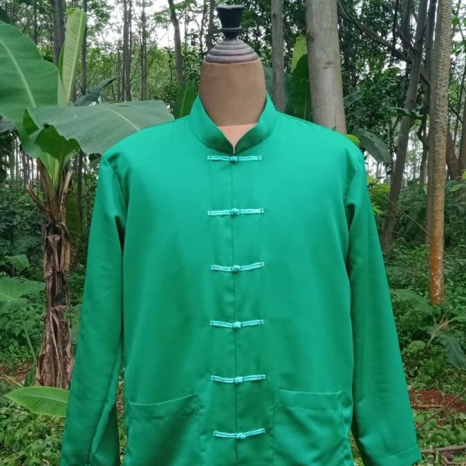 TERLARIS (S-XL) BAJU KUNGFU HITAM/BAJU SHANGHAI/BAJU IP MAN READY SIAP KIRIM