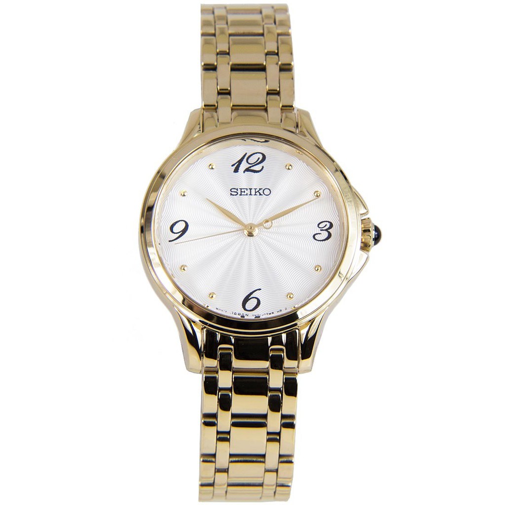 Seiko Ladies SRZ494P1 Quartz Gold Plated - Jam Tangan Wanita SRZ494