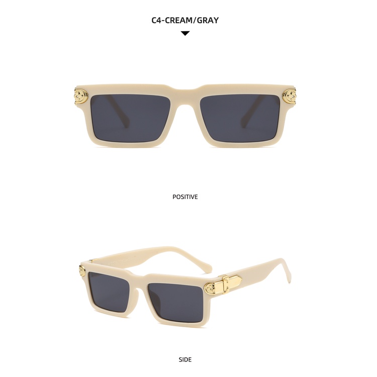 2021 fashion new European and American ins personality small frame square sunglasses