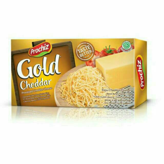 

Cheese Keju Prochiz Gold Cheddar 170gr processed Cheddar Cheese Keju Olahan