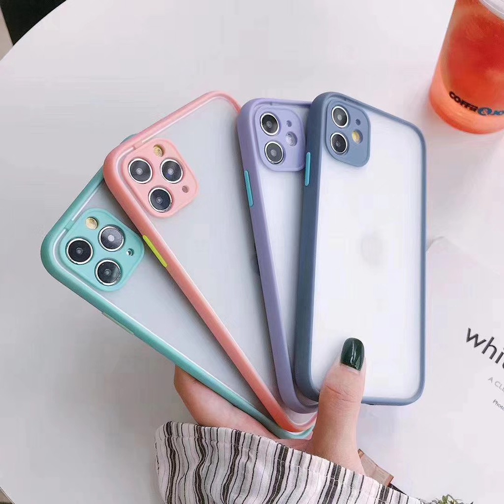 Hard case Plastik + TPU Untuk iPhone 11 i6 7 8 Plus XR XS MAX