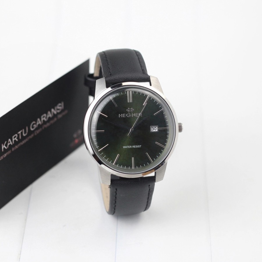 Jam Tangan Pria Hegner 1637 Original Analog Tali Rubber