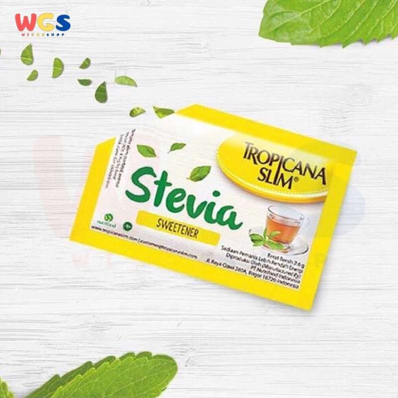 

TROPICANA SLIM STEVIA NATURAL SWEETENER SACHET 2.6GR