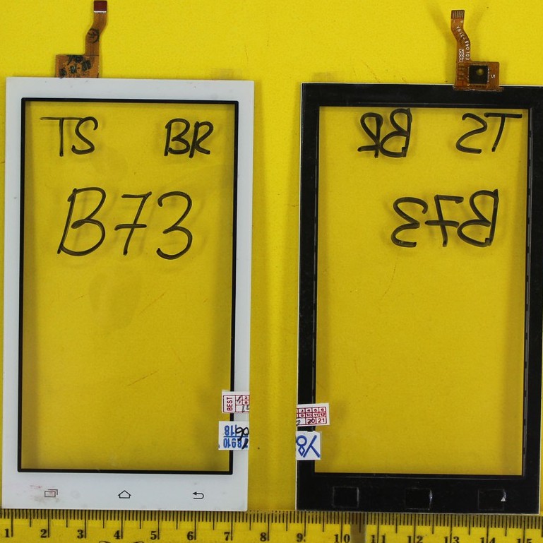 TOUCHSCREEN LAYAR SENTUH TS BRANDCODE B73 + IC PUTIH MODEL KOTAK