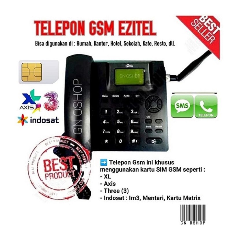 Telepon GSM Rumah Kantor - Fwp Fwt GSM - Telp Telpon Telepon Telephone Desk Phone Gsm Wireless