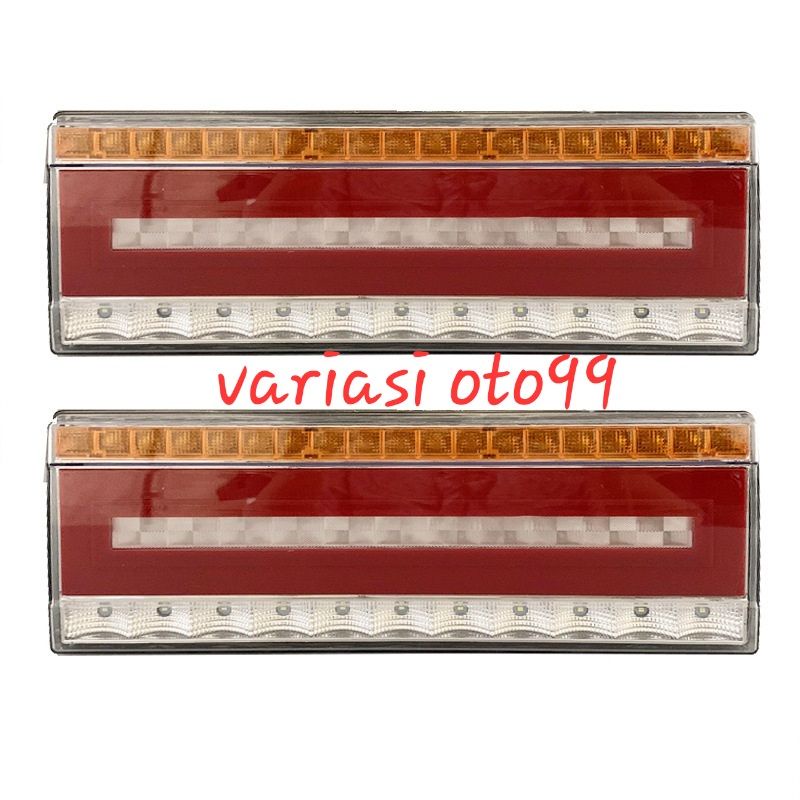 LAMPU STOP LAMP MOBIL TRUCK TRUK UNIVESAL LAMPU REM MOBIL BELAKANG  DC 24 VOLT 3 WARNA