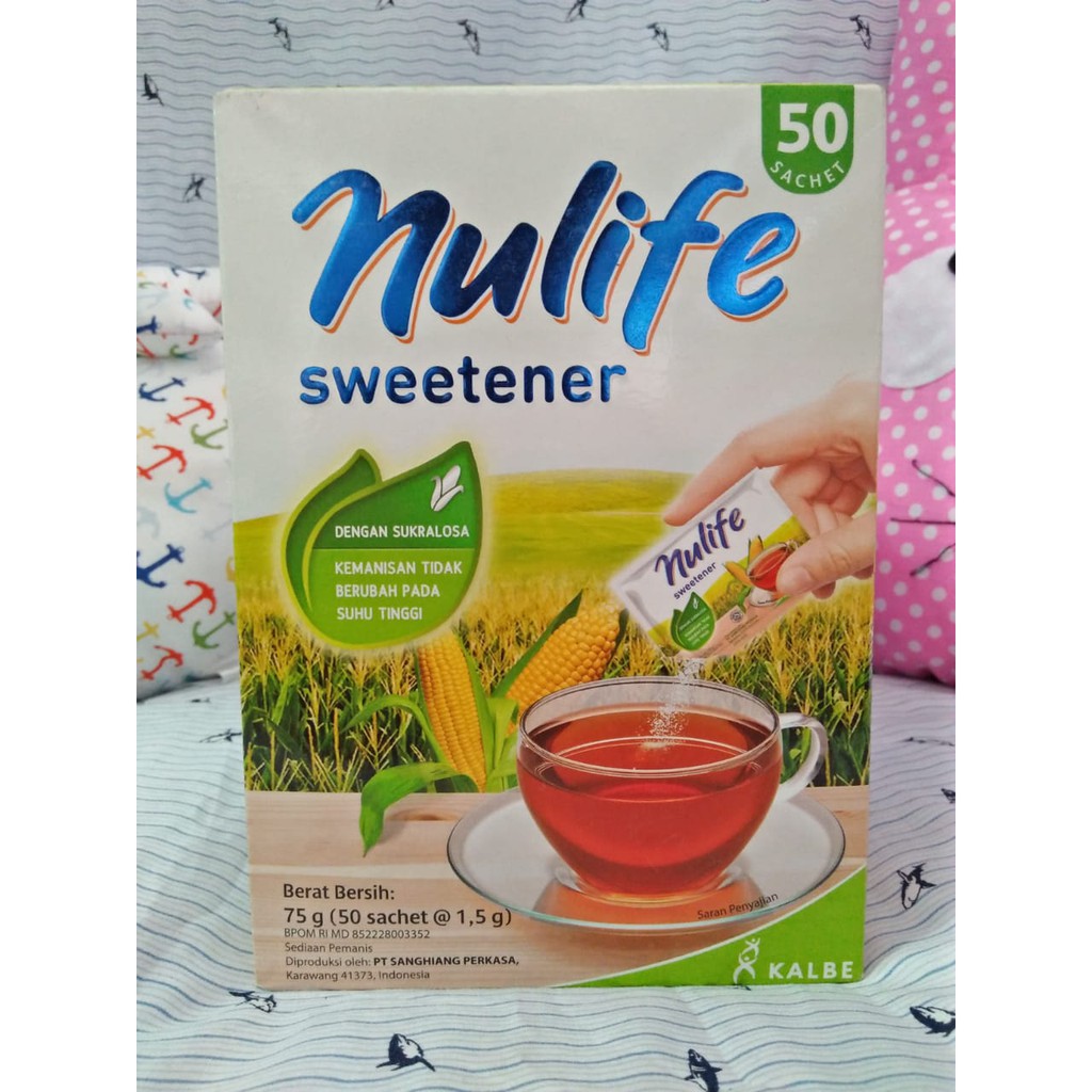 

Nulife Sweetener 75 gr ( 50 pcs@1,5 gr ) - HTA SUSU / PAMPERS / DIAPERS