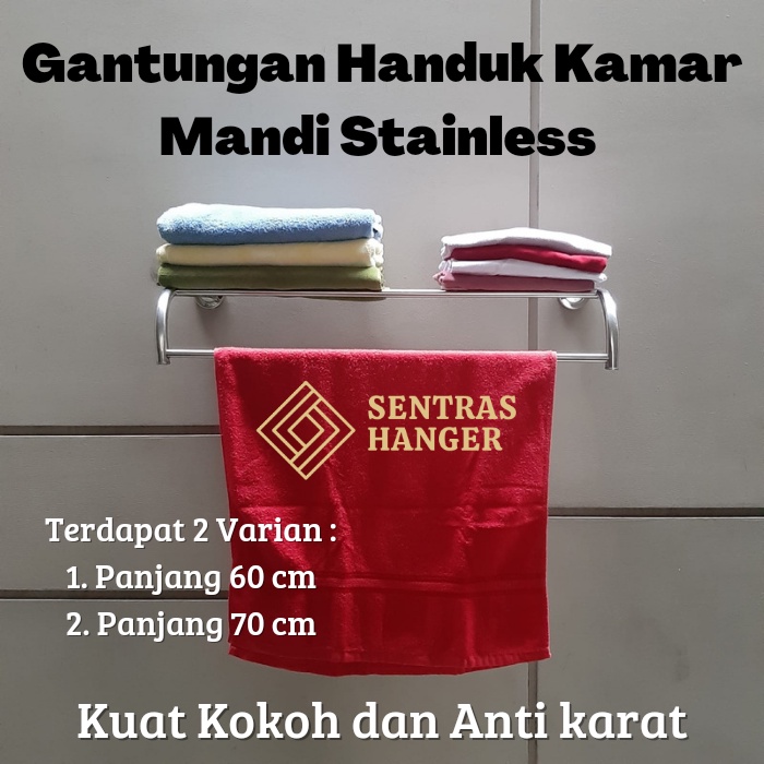 Gantungan Handuk/Jemuran Handuk Stainless