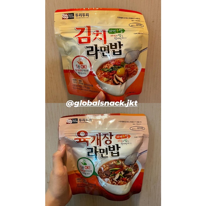 

DOOR DOORI Kimchi Ramen Rice / Hot Spicy Ramen Rice Instant