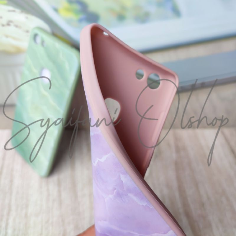 Case Vivo V7 / Vivo 1718 Softcase Elegant Motif Keramik Granite