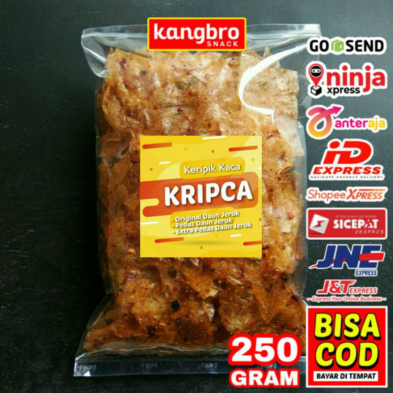 

Keripik Kaca 250gr Kripik Kaca Daun Jeruk Kripca Kiloan Murah Enak