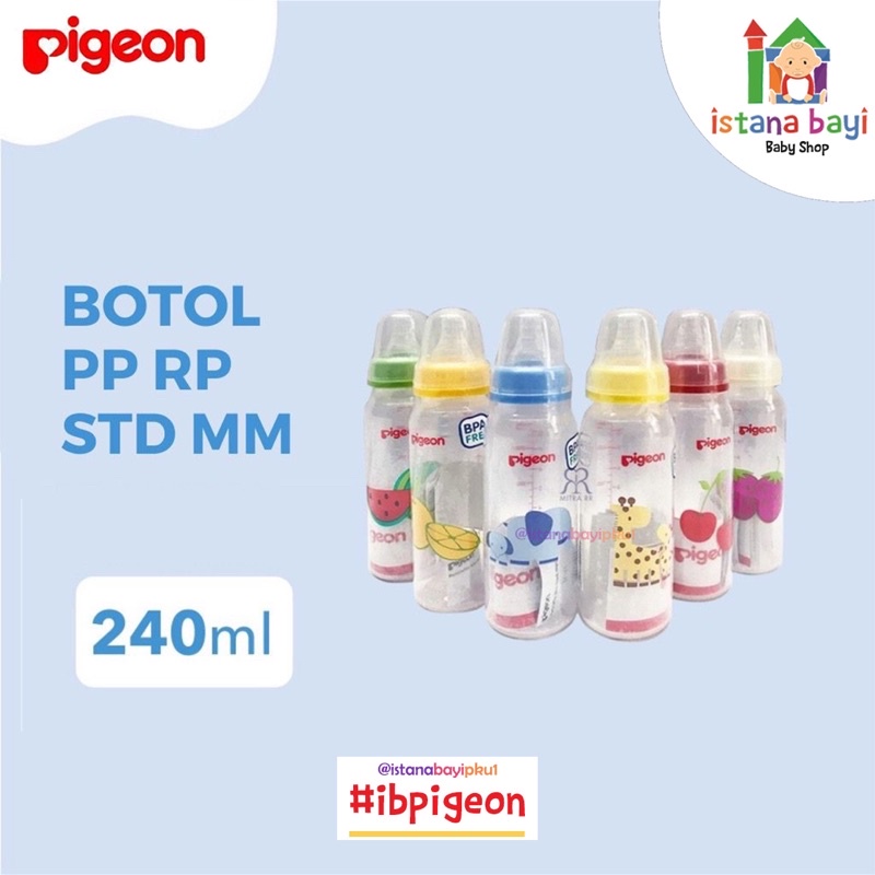 Pigeon PP Botol Standard Neck MM - Pigeon Botol Susu