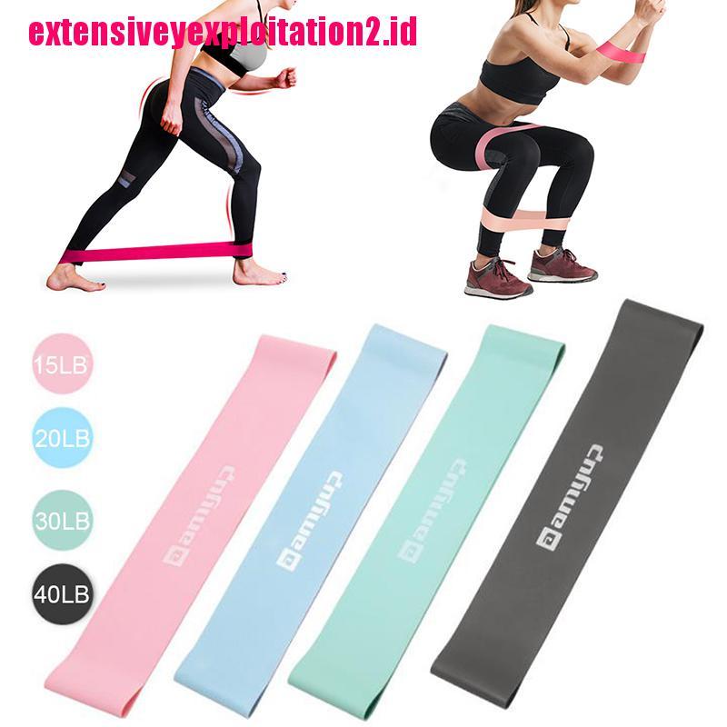 &lt; E2id &amp; &gt; Resistance Band Elastis Untuk Fitness / Gym / Yoga