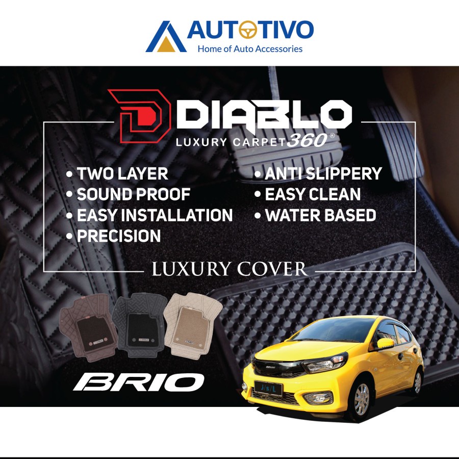 KARPET MOBIL 7D DIABLO 360 BRIO 2021