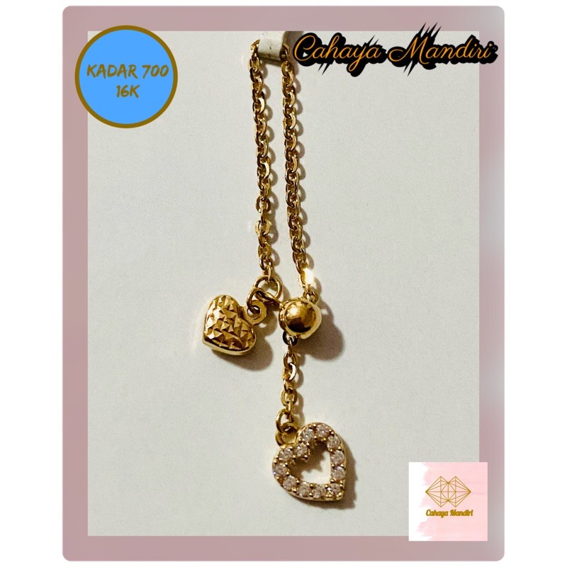 Cincin Emas serut kadar 700 (16K) Berat +/- 1,10 Gram