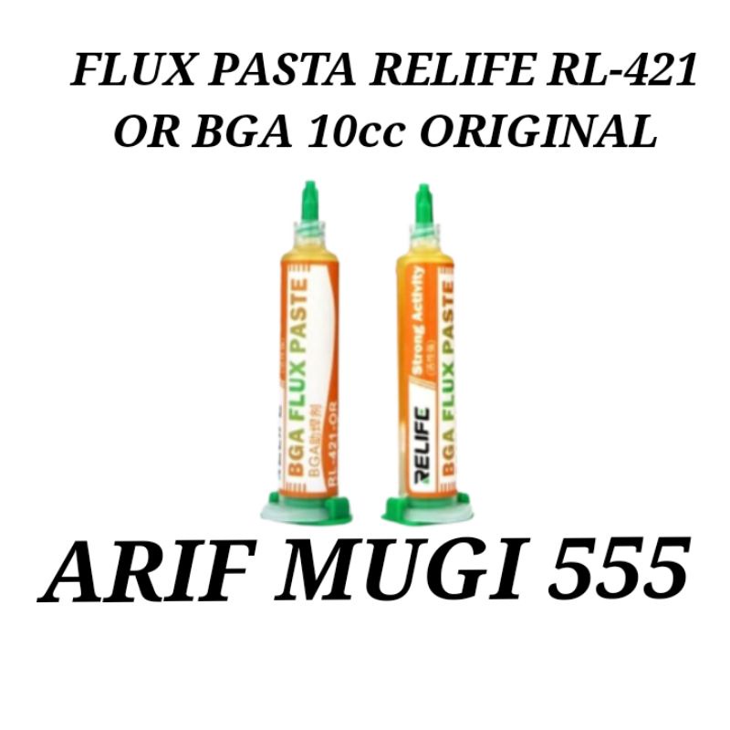 FLUX AMTEC PASTA RELIFE RL-421 OR BGA 10cc ORIGINAL