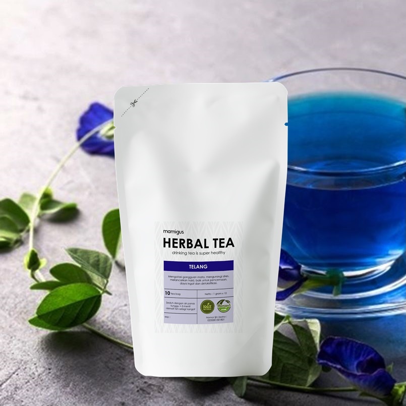 

TEH CELUP BUNGA TELANG / Teh Bunga Telang / Butterfly Pea Flower Tea / Teh Herbal Teleng Alami Premium