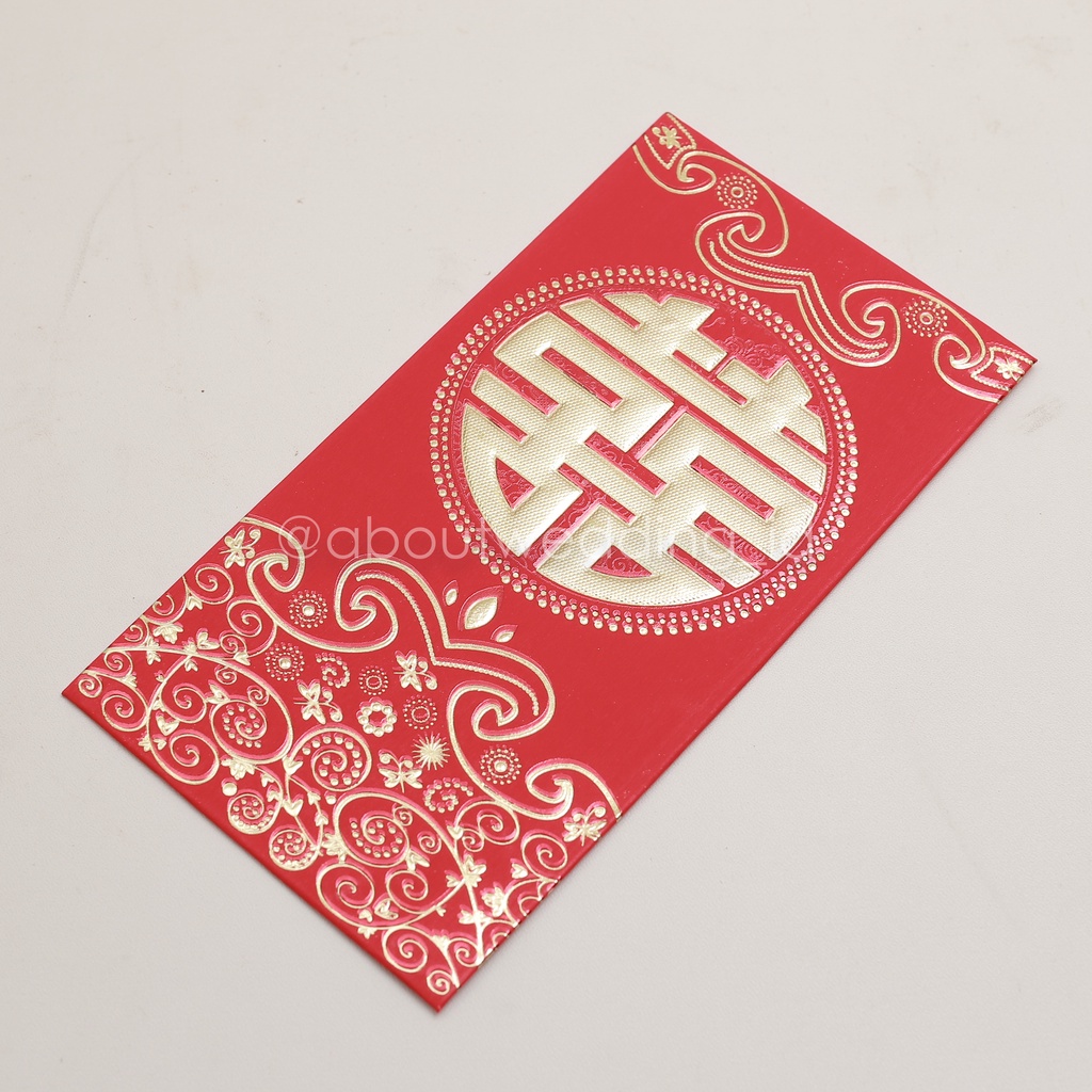 

Angpao circle isi 6 xuang xi wedding suangsi double happiness