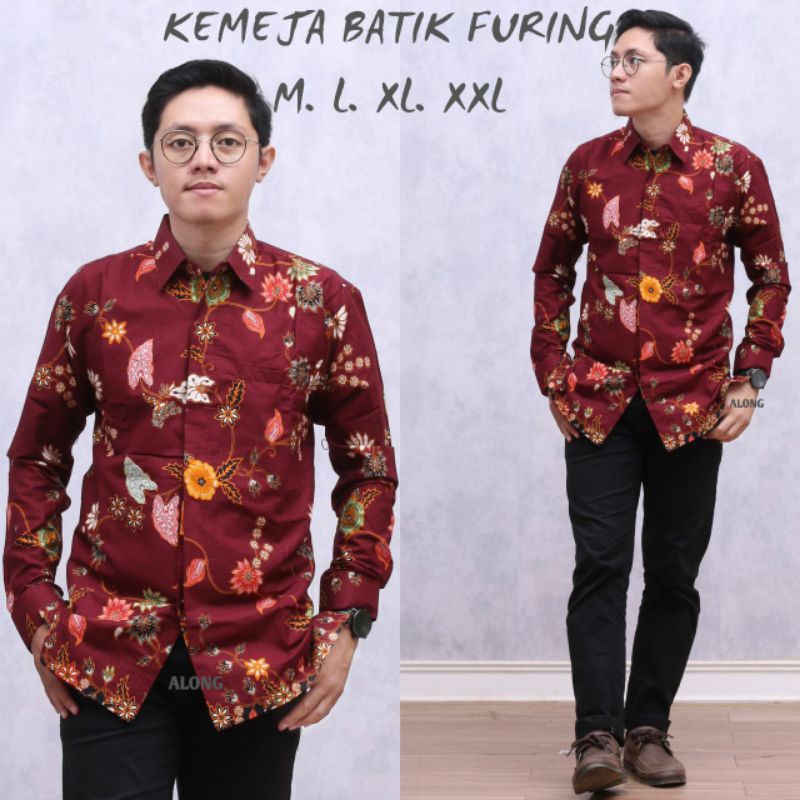(MOTIF BARU) GROSIR KEMEJA BATIK FURING EXCLUSIVE / KEMEJA BATIK HIT