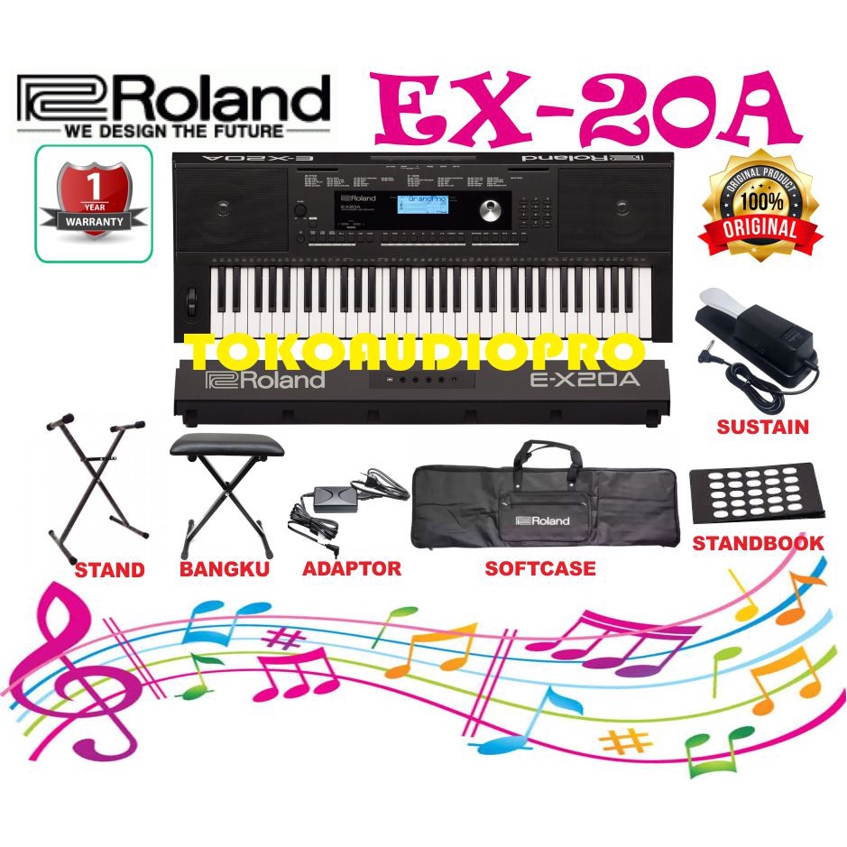Jual Keyboard Roland EX20a Arranger Keyboard Paket Shopee Indonesia