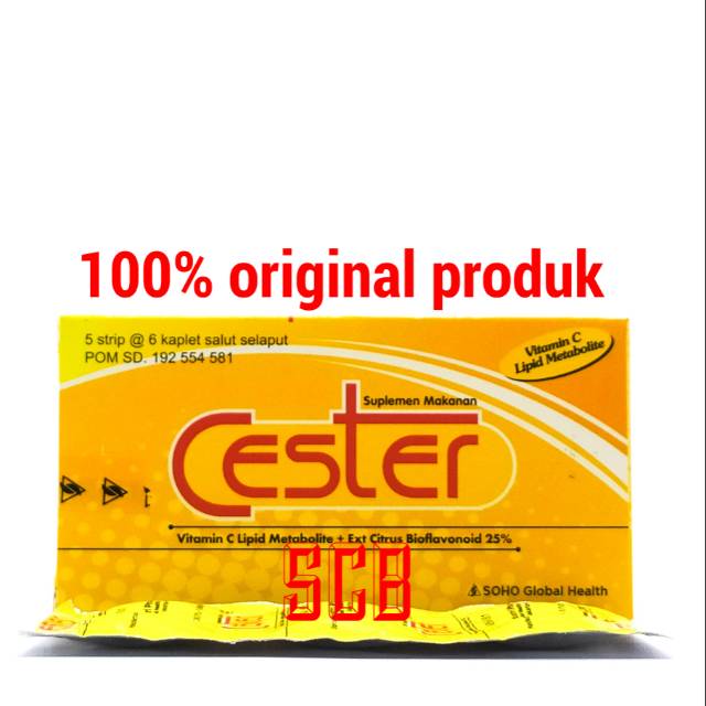 Cester Vitamin C - Isi 5 Strip (Harga Per Box)