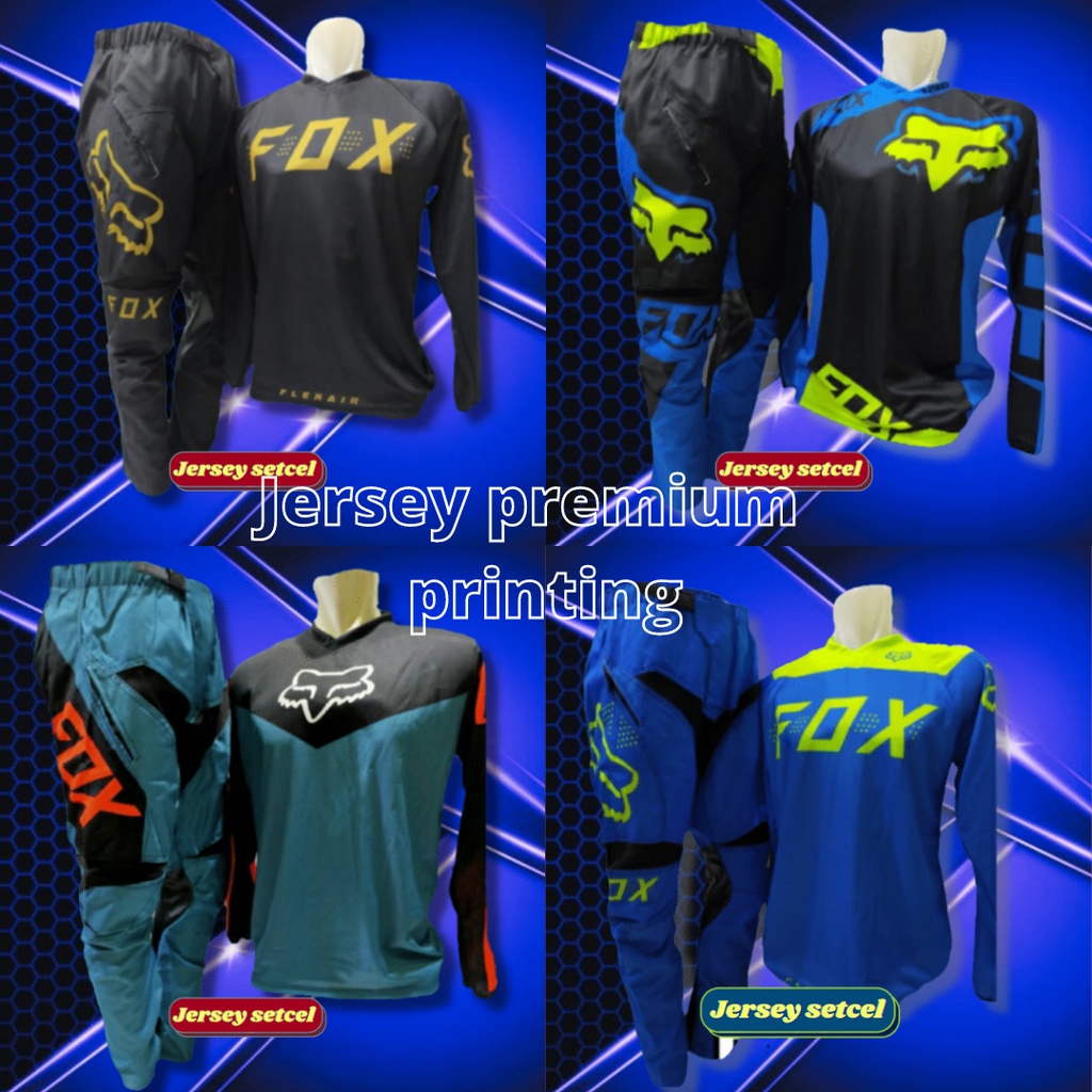 SETELAN JERSEY SET BAJU TRAIL CROSS DAN CELANA TRAIL ADVENTURE SATU SET/Jersey premium printing